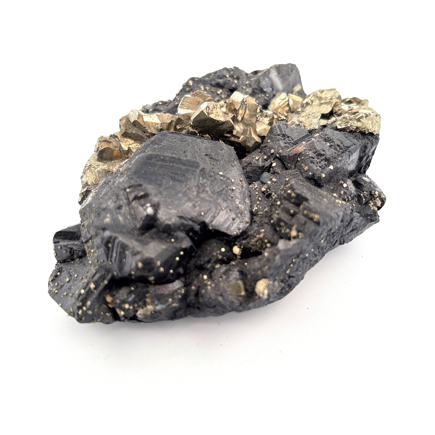 Sphalerite & Pyrite cluster, Lima, Peru, 347.1gr, 10x7x3cm