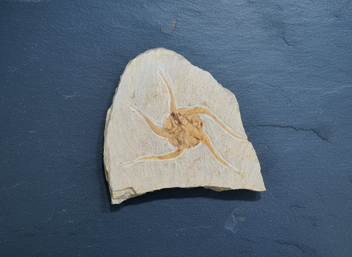 Starfish Fossil, Morocco, 17.5x14cm, 332gr