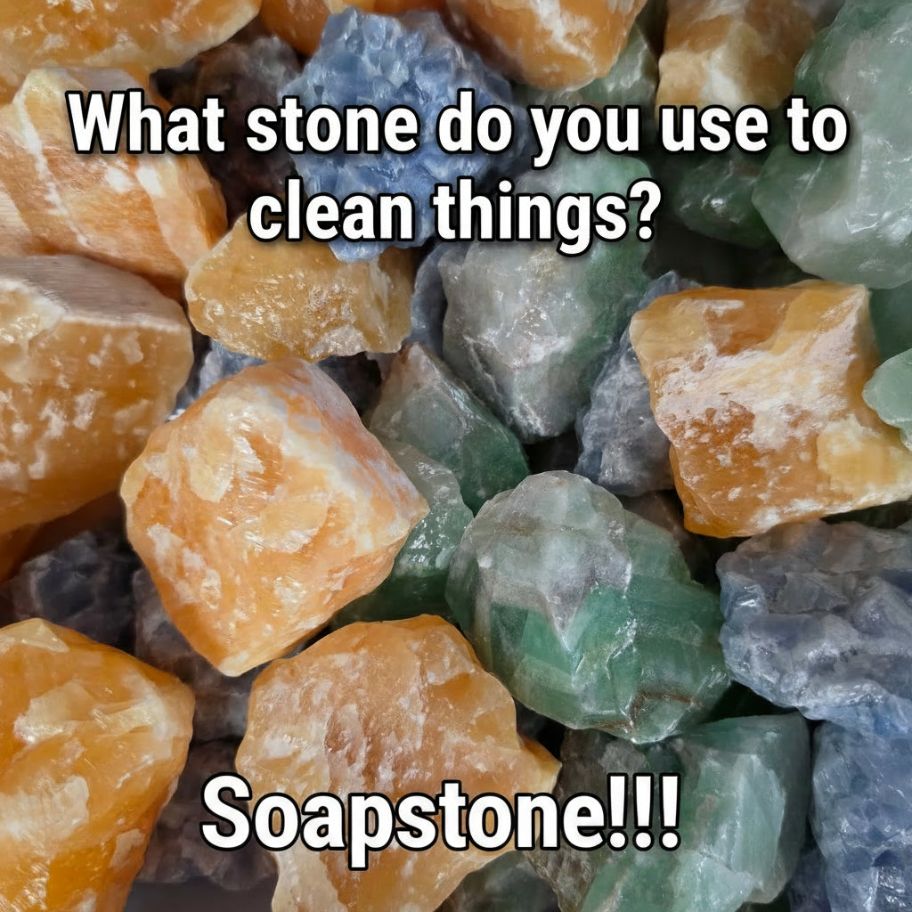 Soapstone Rock Joke Sticker, 9x9.5 cm