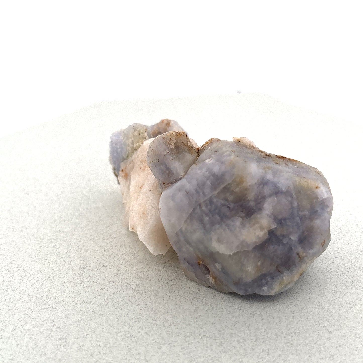 Fluorescent Hackmanite on Quartz, Pakistan, 100.09gr