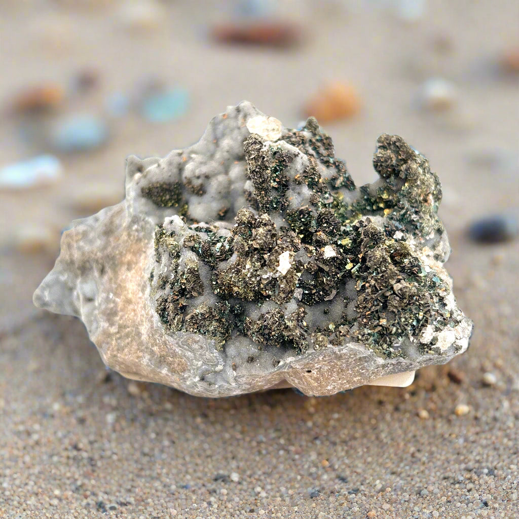 Marcasite on Druze Specimen, MO, USA 186.8gr