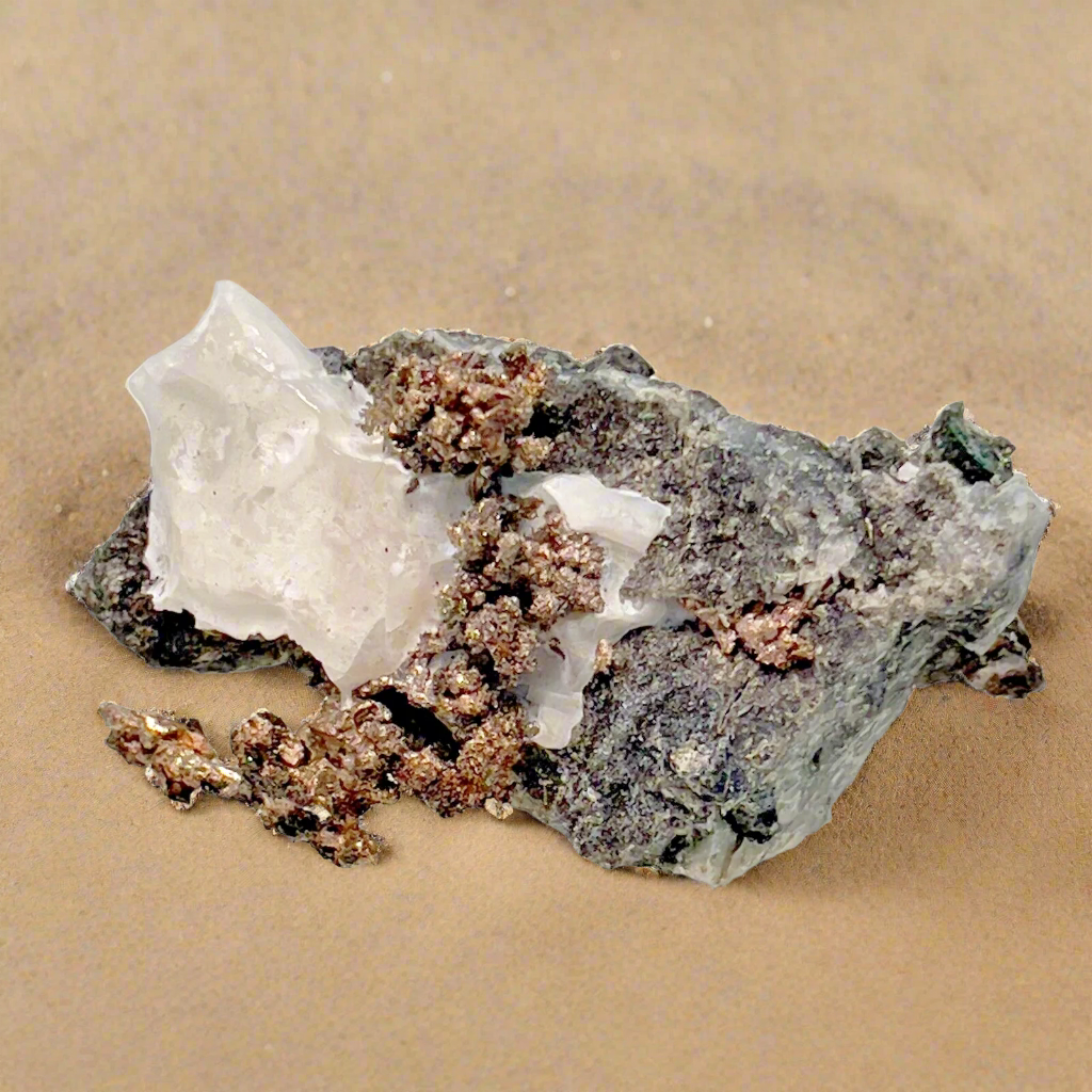 Natural Silver Crystal in Quartz from Morocco, 23.4gr. 50x27x20mm