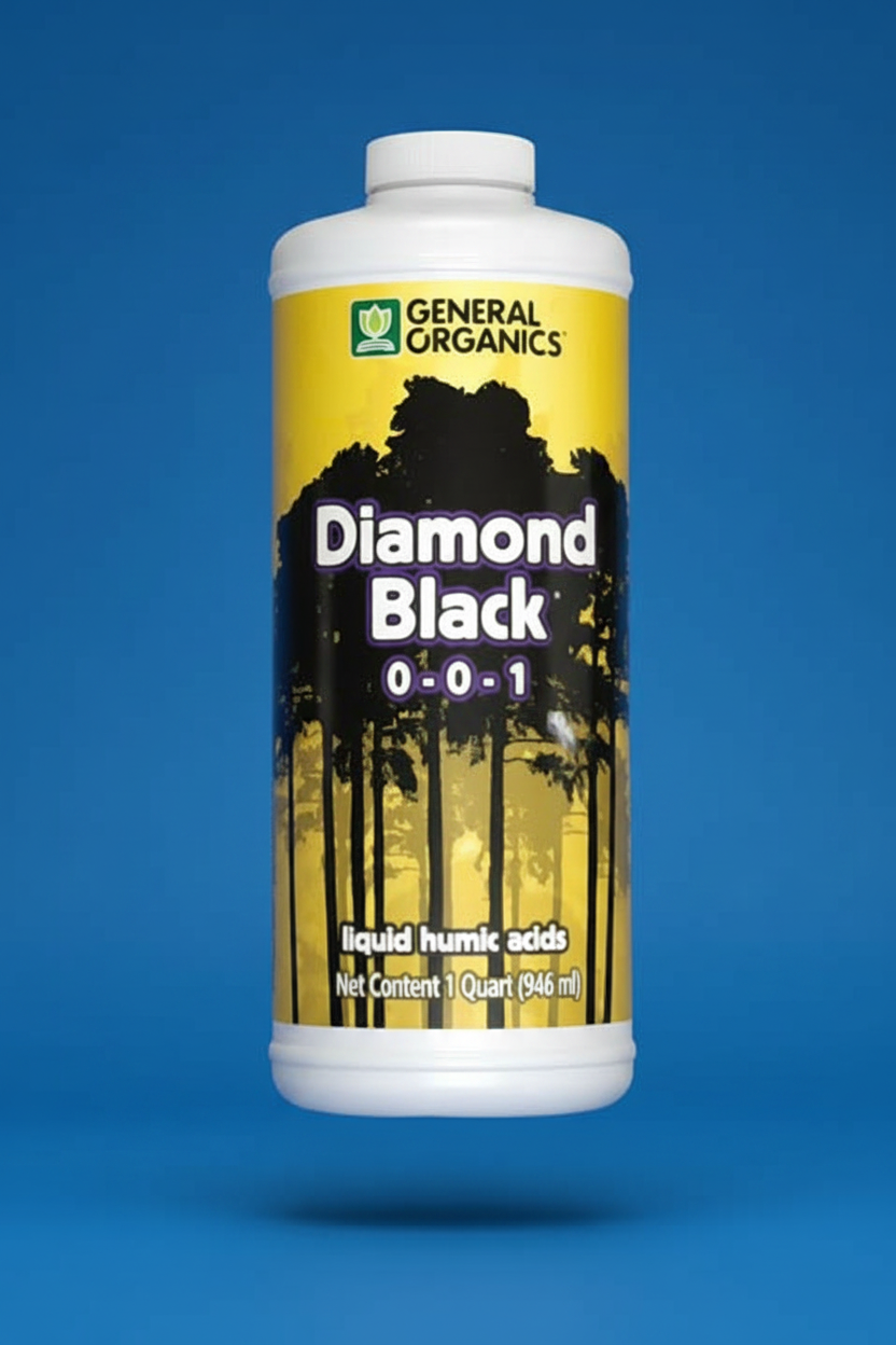 CLOSEOUT General Organics Diamond Black 0-0-1 Liquid Humic Acids 1qt