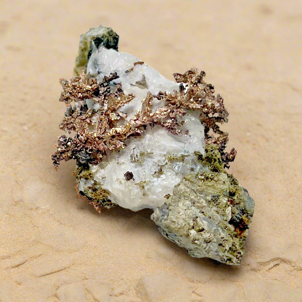 Natural Silver Crystal in Quartz from Morocco, 14gr. 47x26x16mm