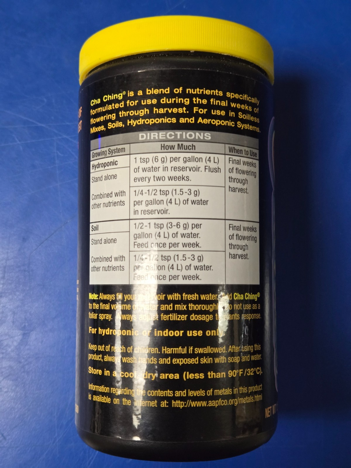 CLOSEOUT - Cha Ching 1 lb fertilizer 9-50-10 nutrients flower cycle FoxFarm