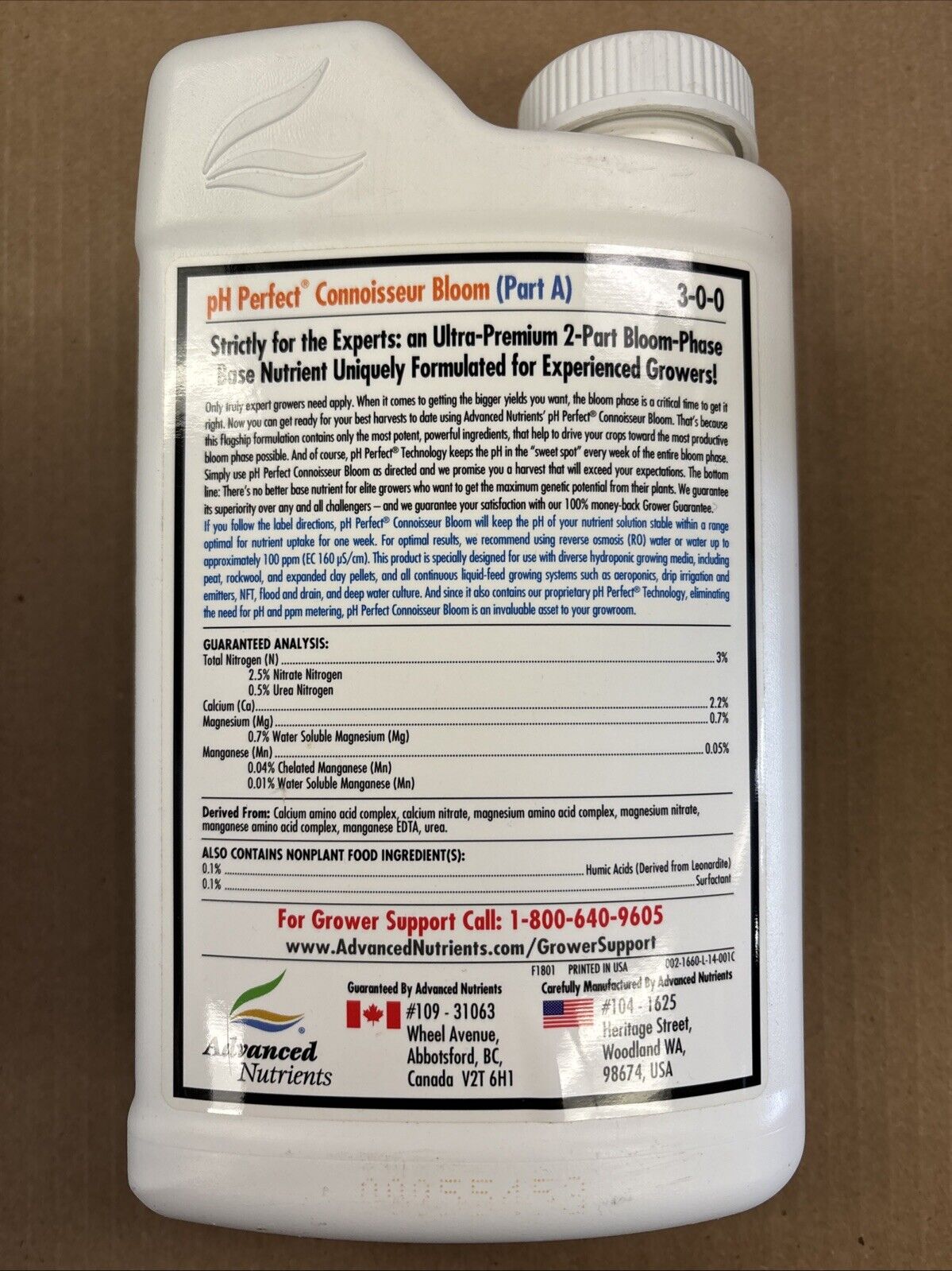 Advanced Nutrients pH Perfect Connoisseur Bloom Part A Plant Nutrient - 1L