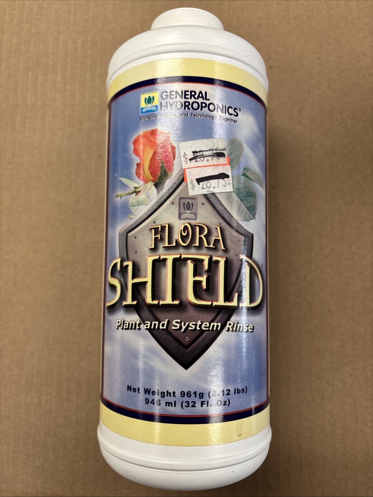 General Hydroponics, Florashield, plant system rinse 1 Quart / 32 oz.