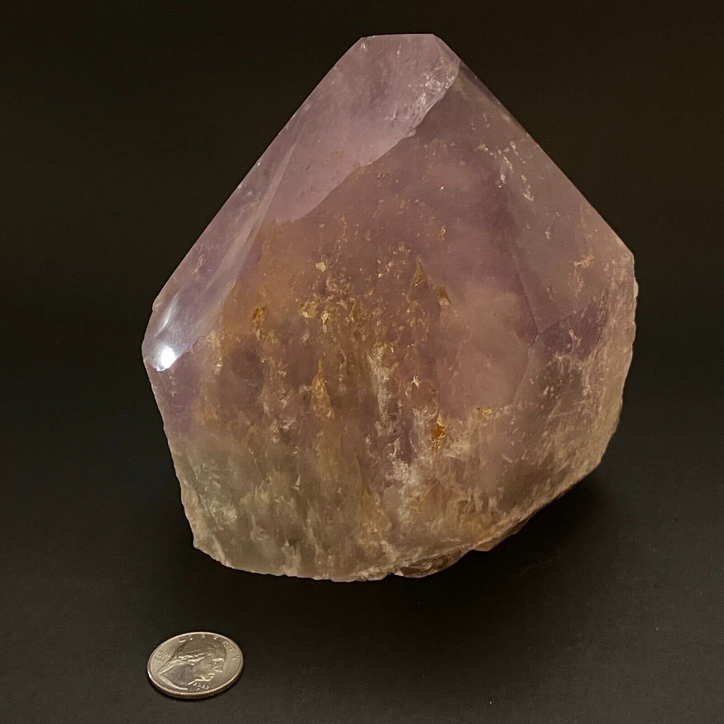 5lb 8.2oz 5x3x13.5" Amethyst Quartz Crystal Mineral Specimen - Brazilian - Faced