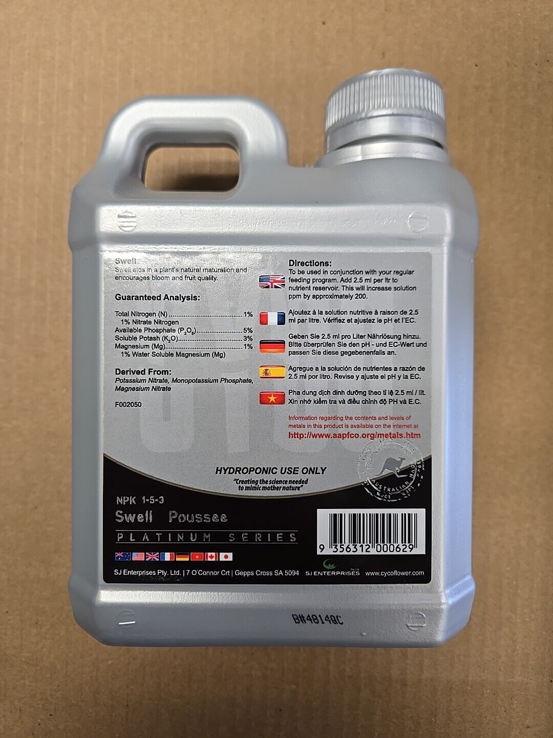 CYCO - Platinum Series - Swell - 1L - NPK 1-5-3