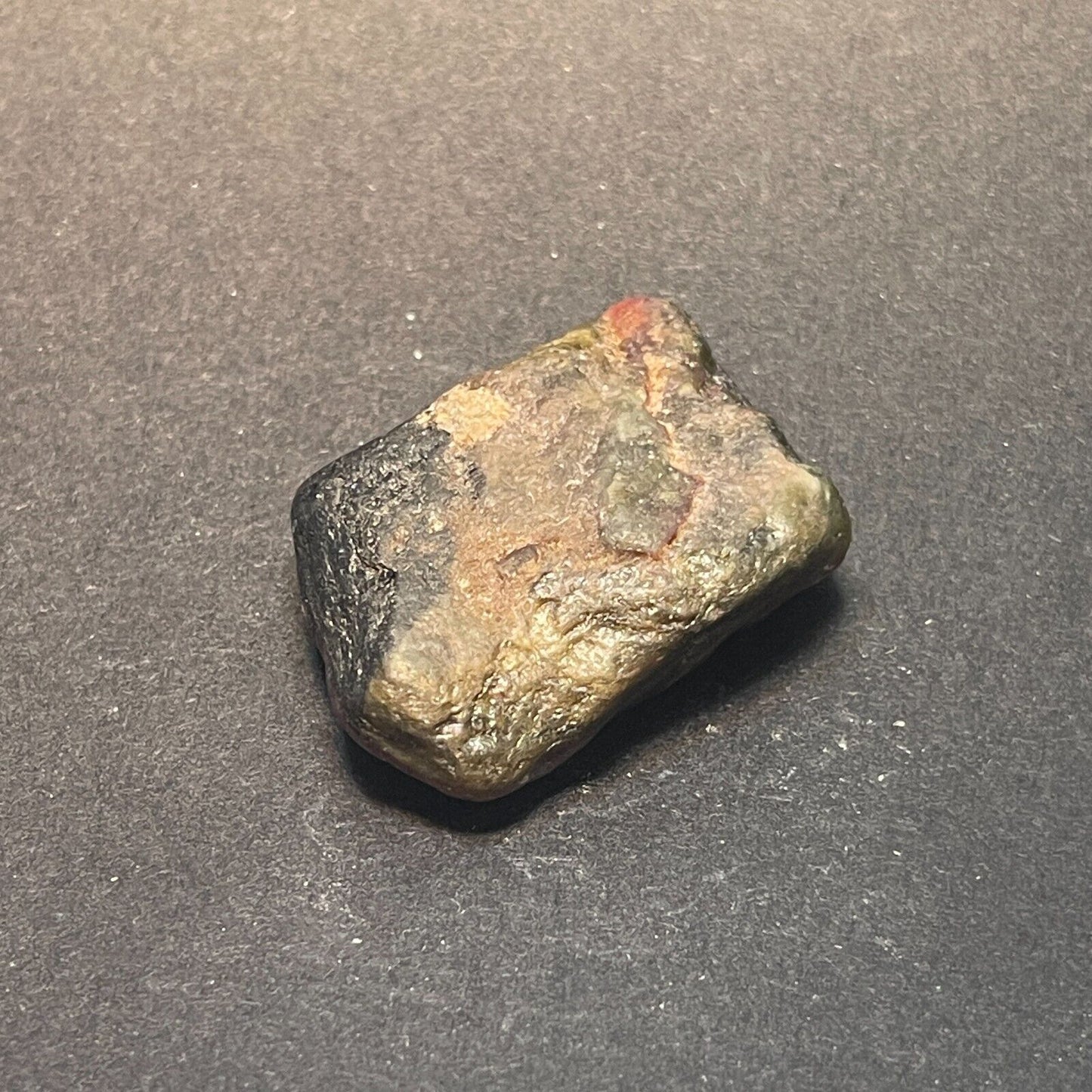 Burmese Ruby Zoisite Rough in display case 21.5gr 40x36x12mm