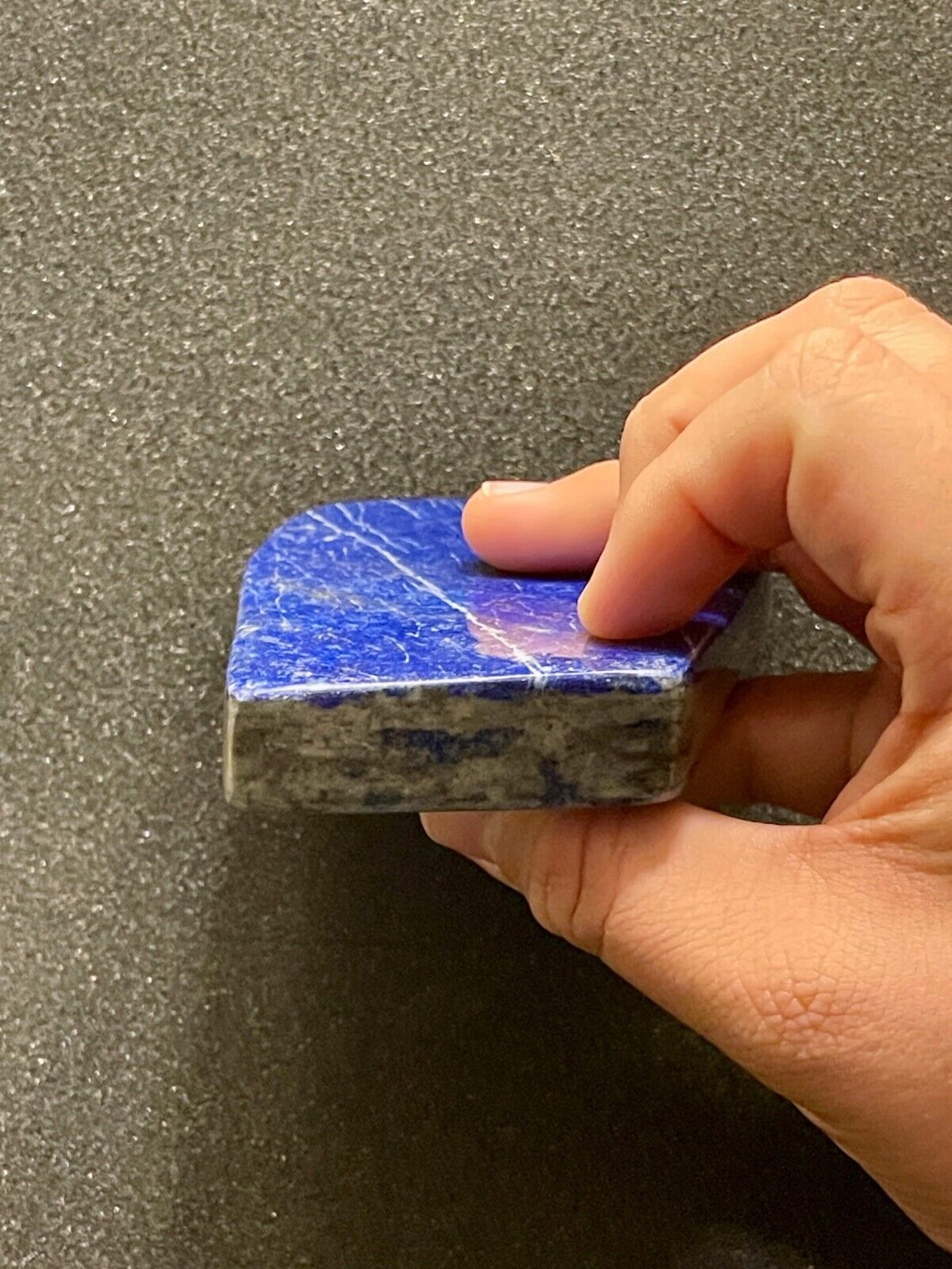 Large! 487.58gr Lapis Lazuli Hand Polished, A Grade w/Pyrite 12.5cm, Afghanistan