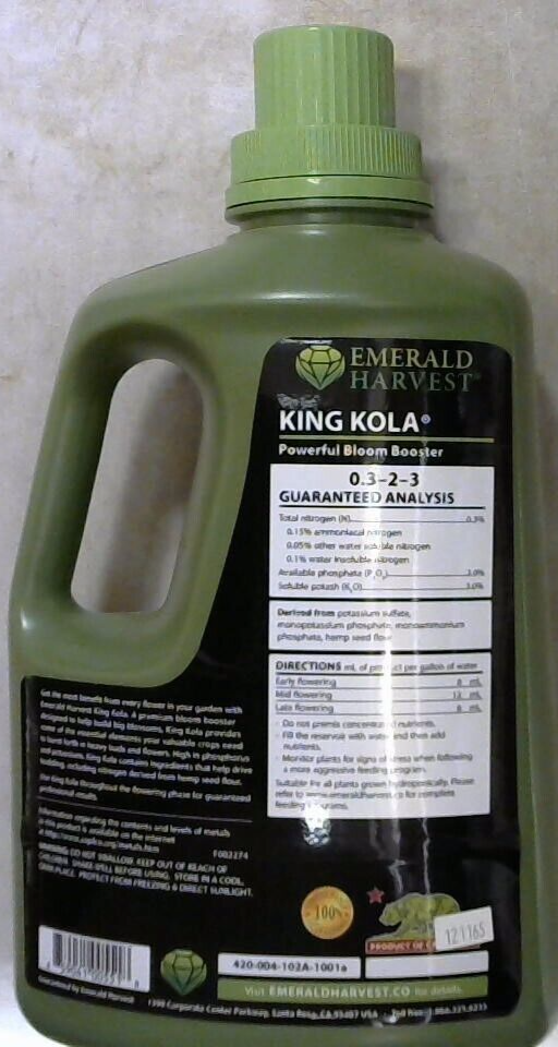 Emerald Harvest - King Kola - Powerful Bloom Booster Nitrogen ( 0.3-2-3 )