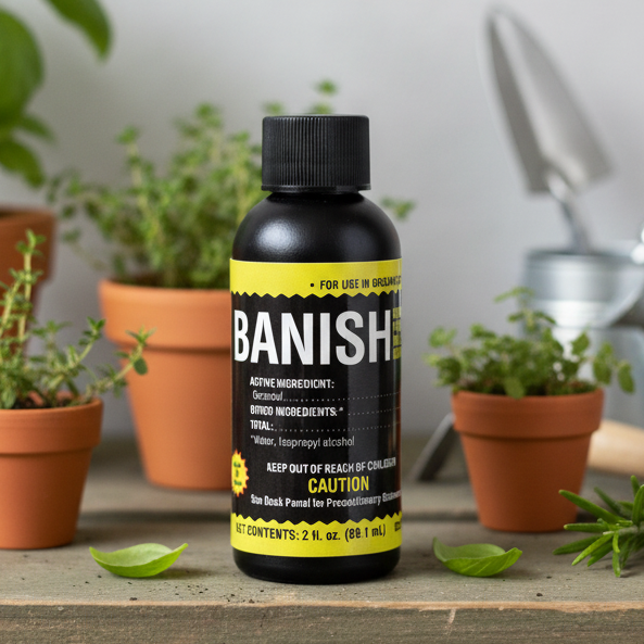 PAST BEST BY - Supreme Growers BANISH Mildew Pathogen Fungicide Concentrate, 2oz