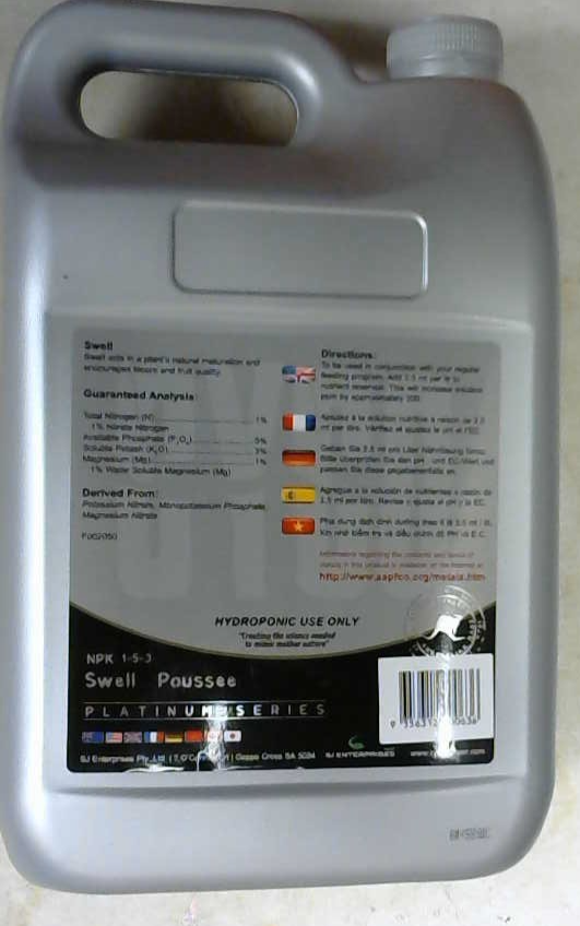 CLOSE OUT - Cyco Platinum Series - SWELL 5 Liter, 5L
