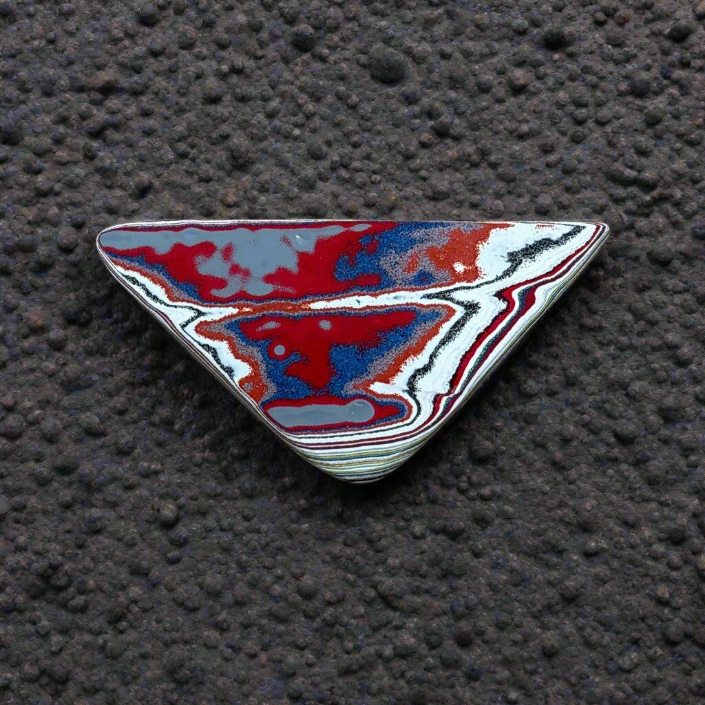 Historic Kenworth Truck Fordite Cabochon 39.65ct - 65x34mm - For Jewelry Making