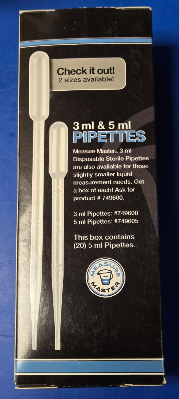 20 pc. - 5 mL Pipettes - Measure Master