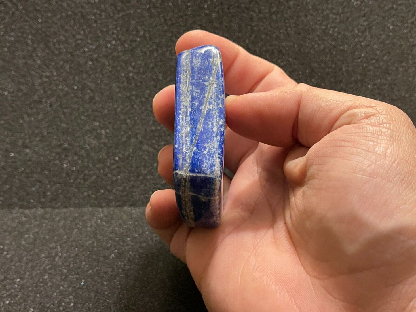 153.51gr. Lapis Lazuli Hand Polished, AA Grade, with Pyrite 7cm, Afghanistan.