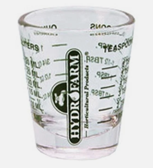 Hydrofarm HGMMSG Mini Measure Shot Glass - 12 Pack