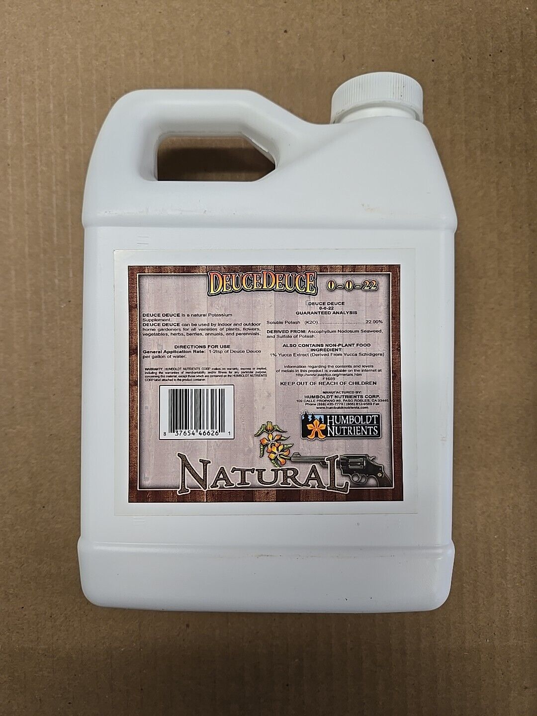 Humboldt Nutrients - Deuce Deuce 0-0-22 Liquid Potassium Supplement for Plants