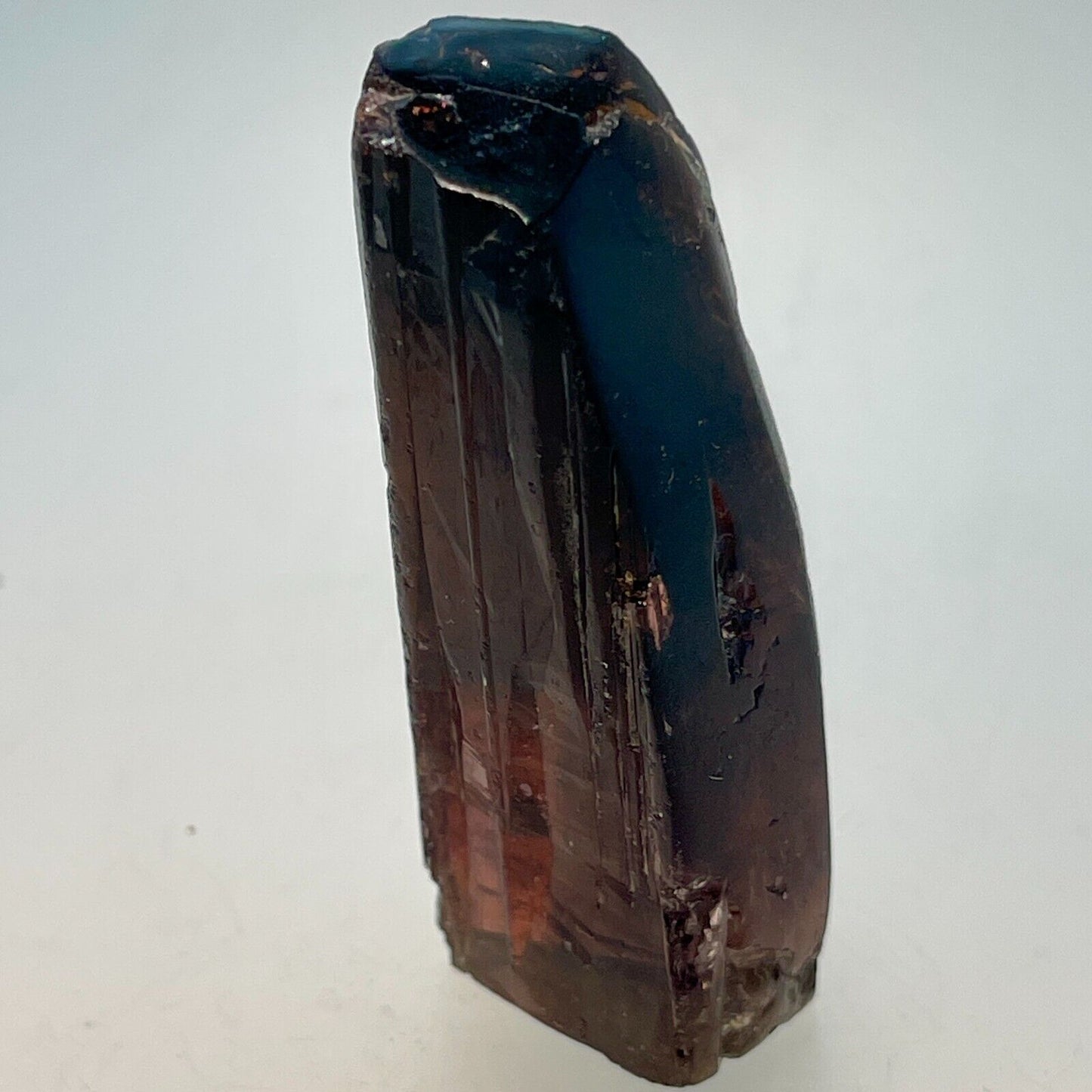 Bi-Color Dark Pink & Green Brazilian Tourmaline, Polished, 23x21x47mm 31.5gr