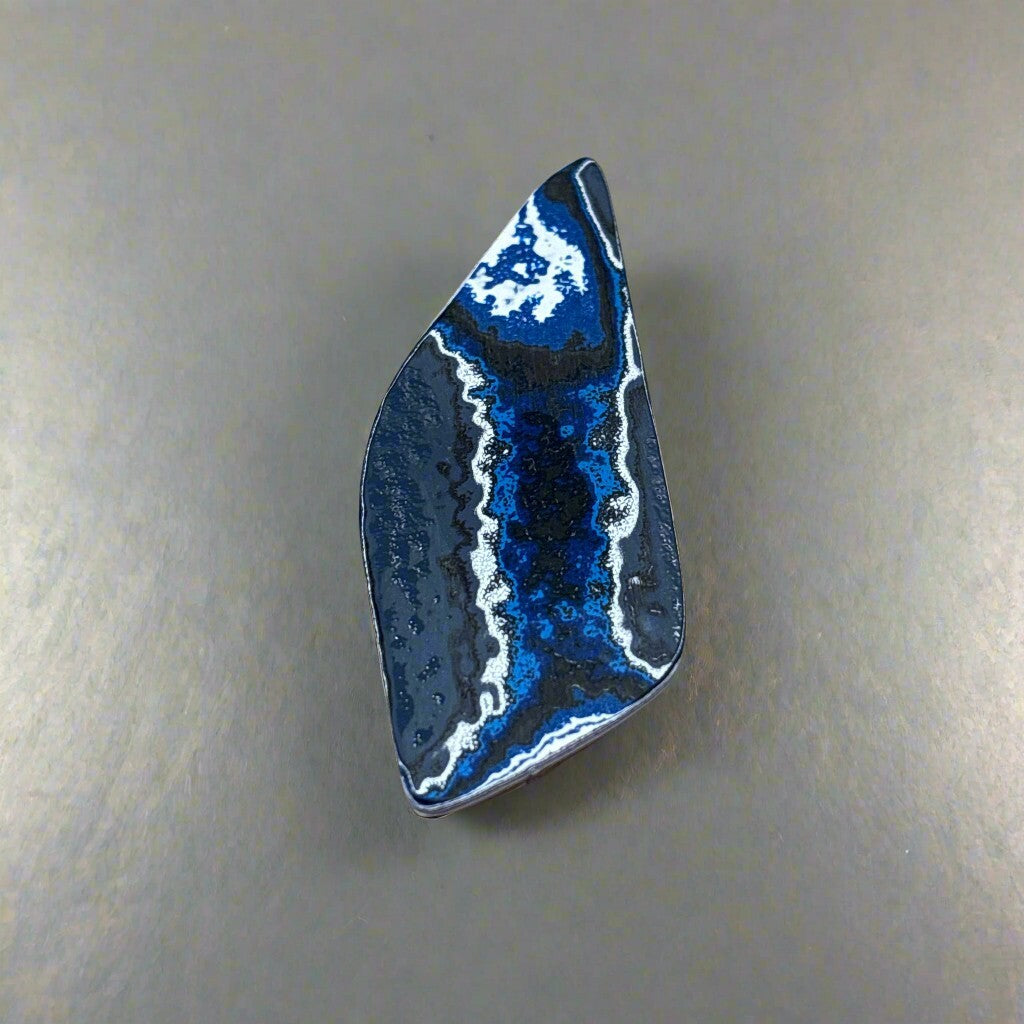 Historic Kenworth Truck Fordite Cabochon 40ct - 67x26mm - For Jewelry Making