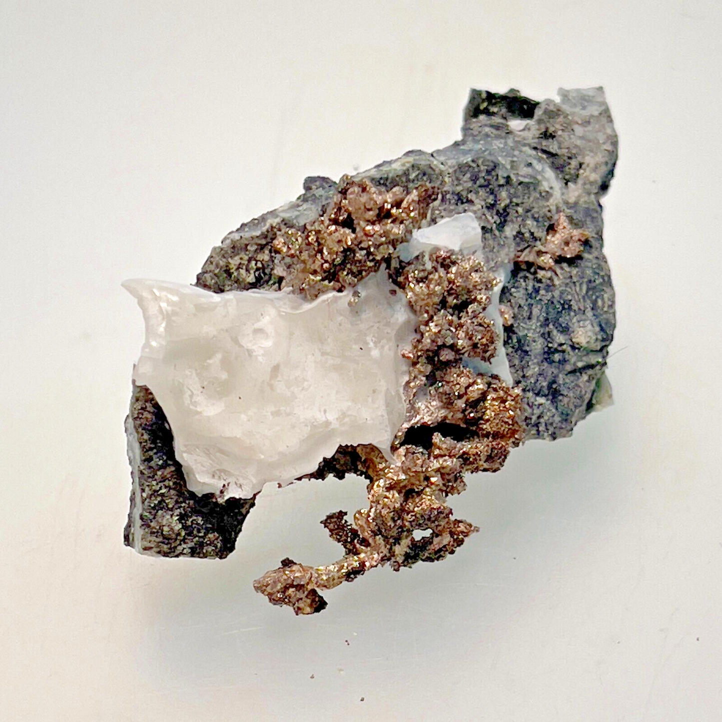 Natural Silver Crystal in Quartz from Morocco, 23.4gr. 50x27x20mm