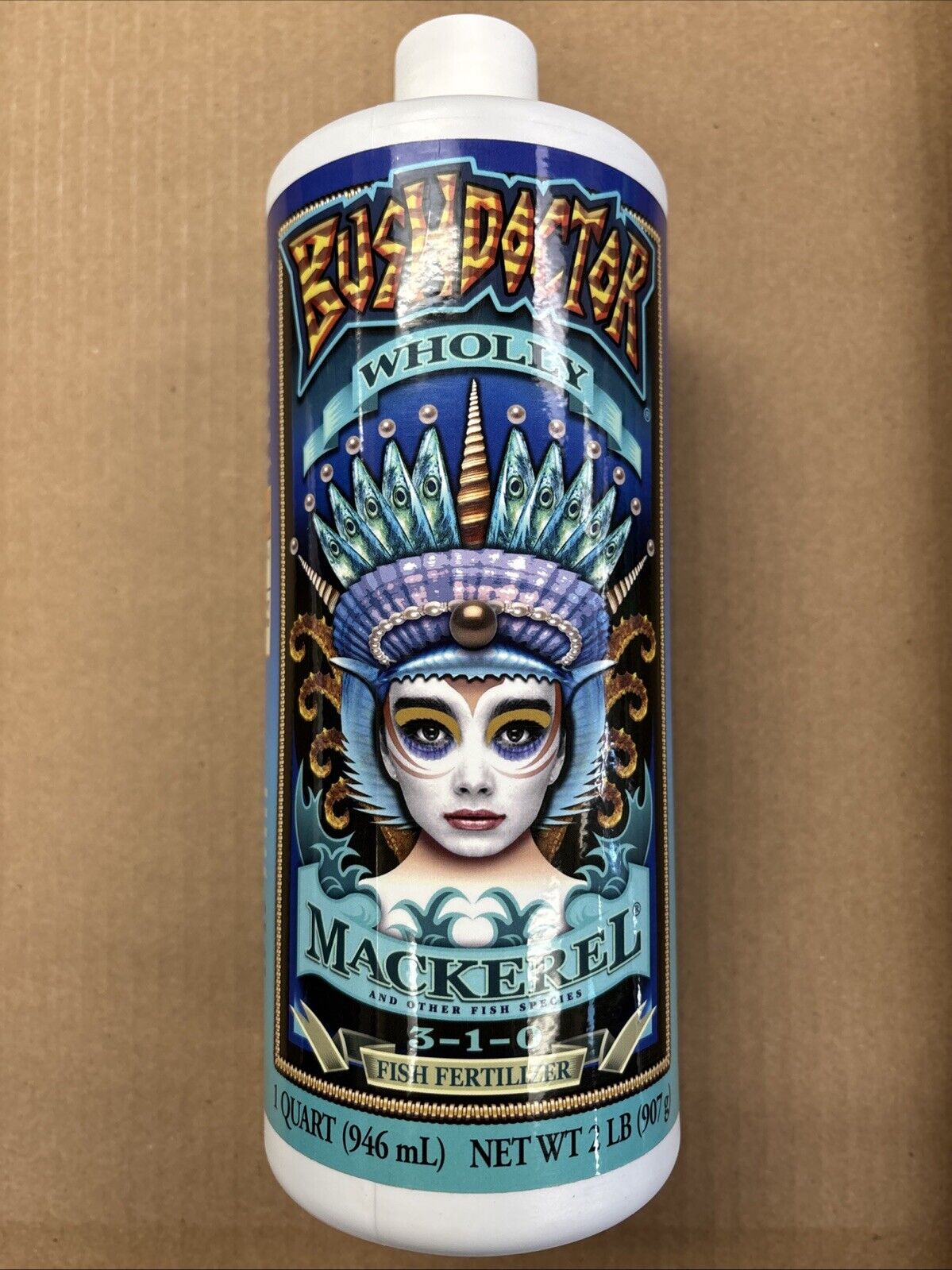 Fox Farm, Bushdoctor, Wholly Mackerel ( 3-1-0 ) 1 Quart