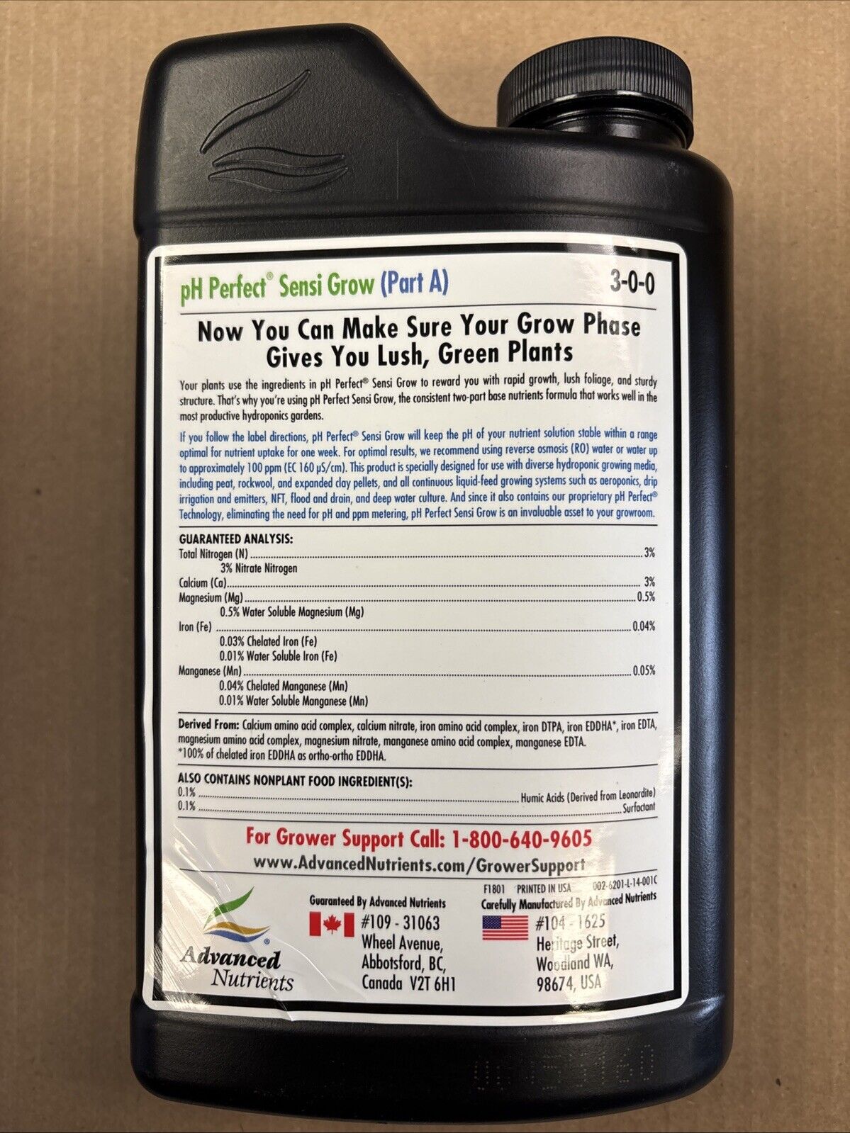 Advanced Nutrients pH Perfect Sensi Grow Part A 1 L 3-0-0