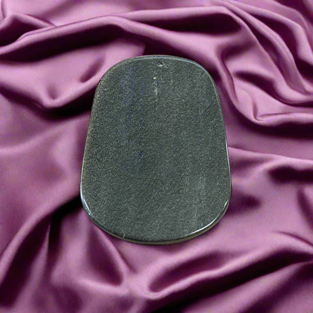 Dark Green Jade Carving, 28.6gr, 55x42x8mm