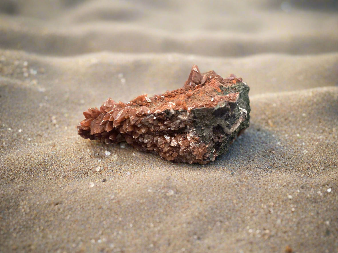 Red Calcite Specimen from Brazil - 127.39gr