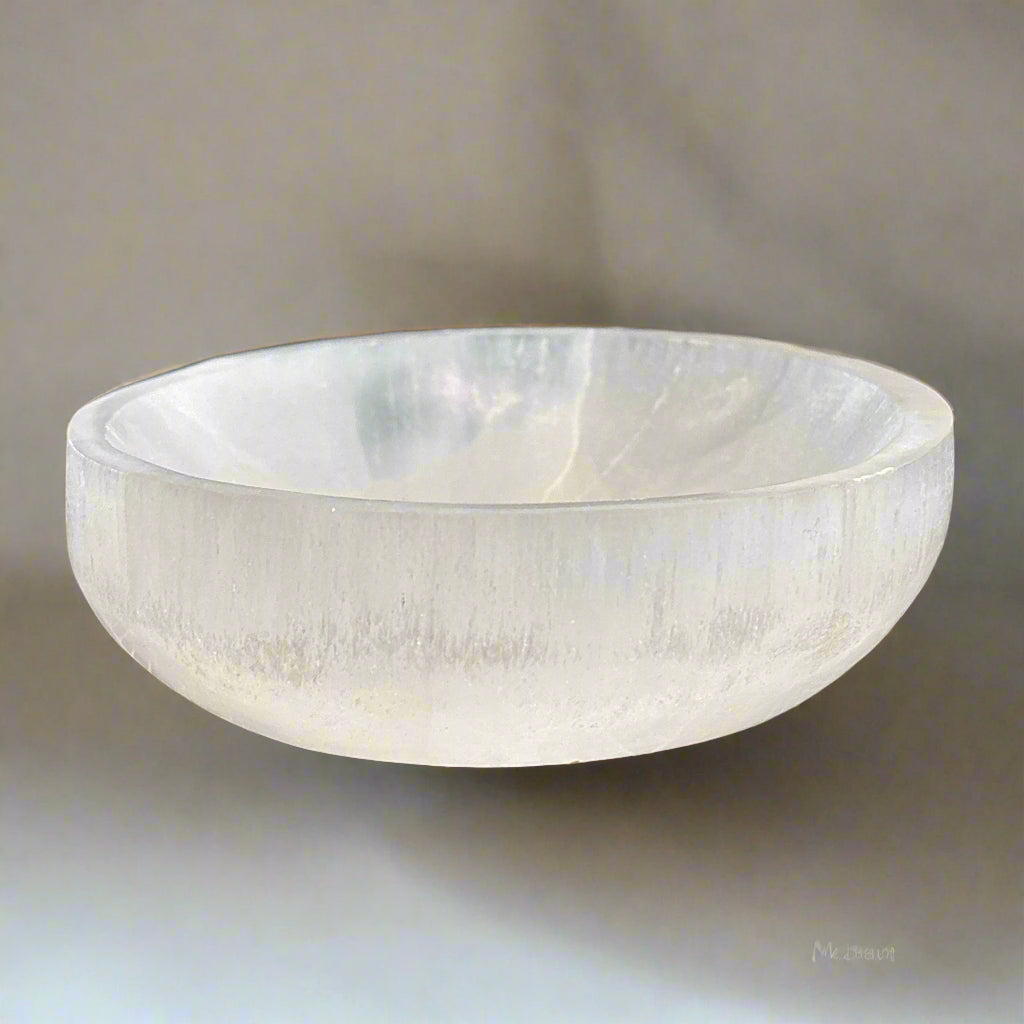 Moroccan Selenite Bowl - 4 1/2"