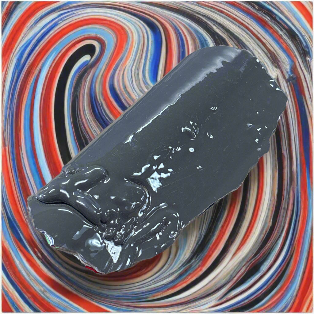 Historical Fordite Cutting Rough, 70gr, 4.5x10.5cm, Michigan, USA