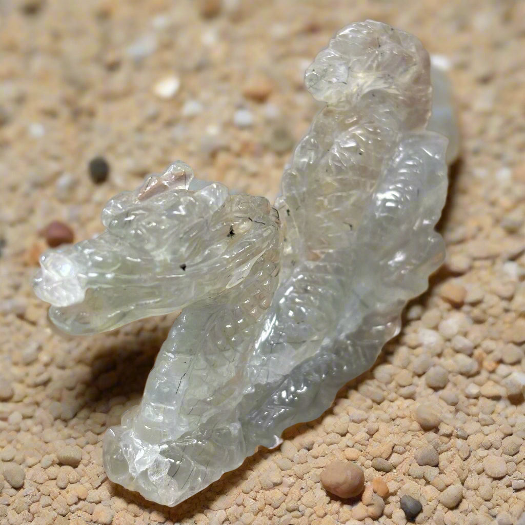 Prenite Dragon Carving, Africa, 37.61gr