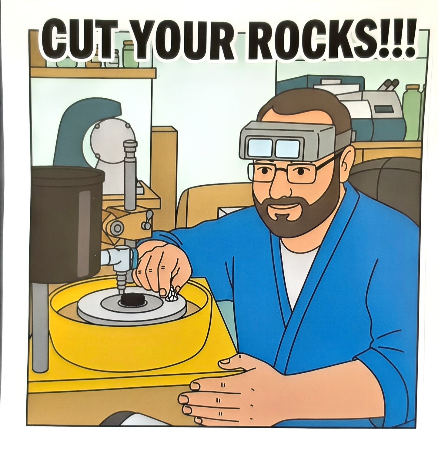 Cut Your Rocks!!! - 9x9 cm