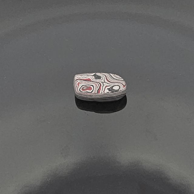 KC F-150 Plant Fordite 1960-1970 Free Form Cabocheon, 19x14x5mm, 7.13ct