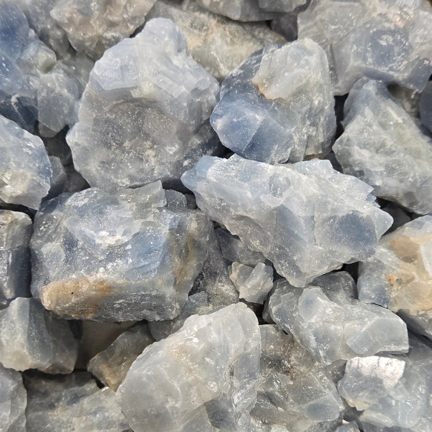 Mexican Blue Calcite, Bulk 1 LB Bags