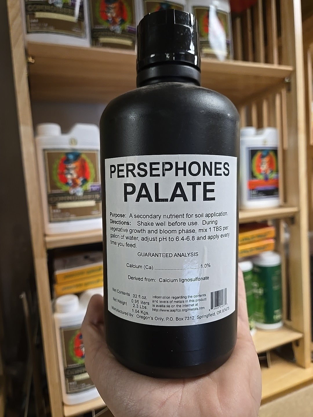 Nectar for the Gods, Persephones Palate, Organic Secondary Nutrient for Soil Use