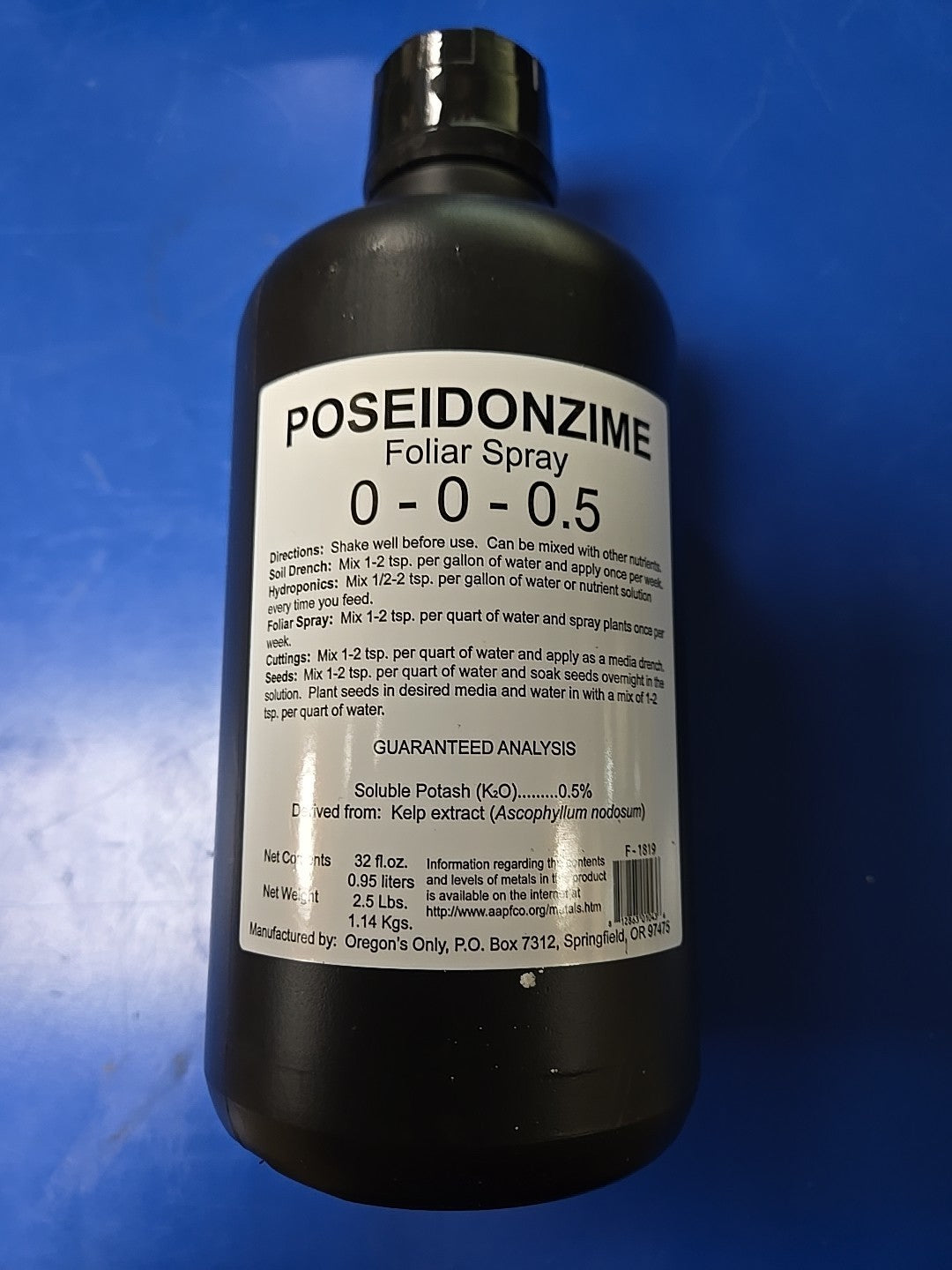 Nectar for the Gods Poseidonzime Foliar Spray, 1 Quart