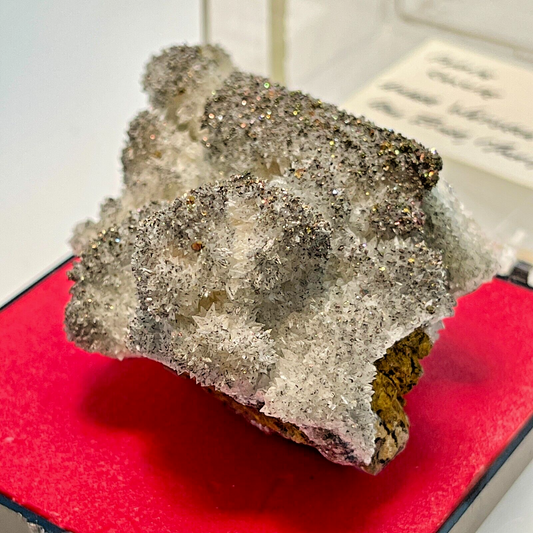 Ever heard of Pyrite on Calcite from Homer Watseka Mine, Iron River, MI, USA Found in 1994?