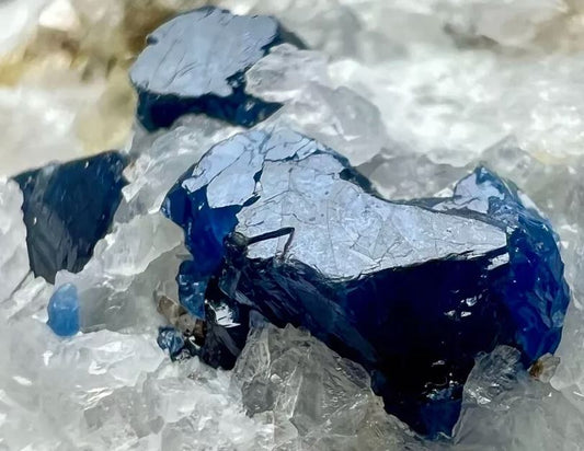 Ever seen Blue Spinel Crystals On Matrix From Skardu, Pakistan? What is it, how does this form?