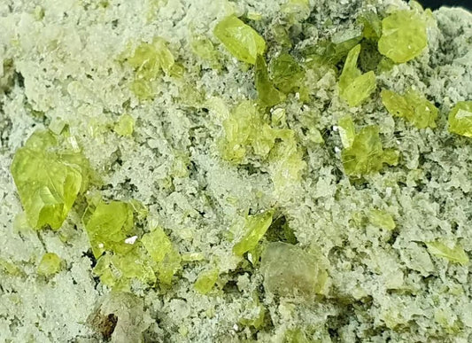 Green Titanite Sphene Bunch Specimen From Pakistan. What is it and where is it from?