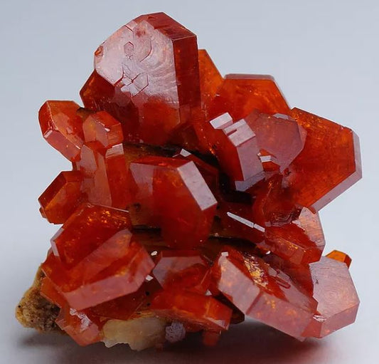 Why are these Vanadinite crystals on matrix from Mibladen, Morocco so spikey? Why do they form like this? How is something so delicate mined without damage?