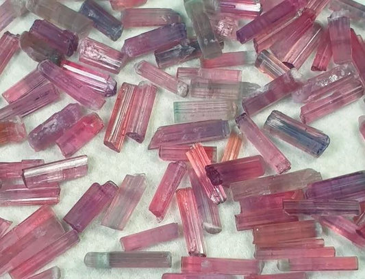 Look at these Pink Bi Color Tourmaline Crystals. Where do they form and how?