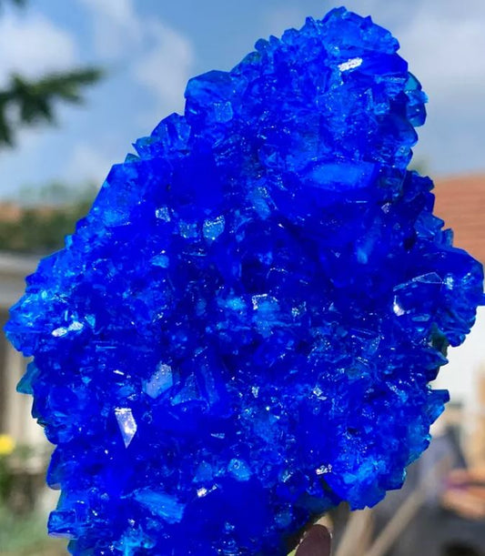 What is a Blue Potassium-Aluminum Octahedral Crystal? How does this item form?