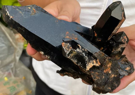 Ever seen a large Smokey Quartz Crystal with Iron staining? Let's learn all about it and it's chemical makeup!