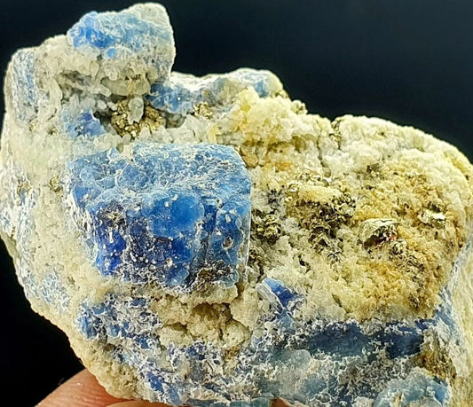 Lets learn about Blue Lazurite On Golden Pyrite Ore from Afghanistan, and how it forms!