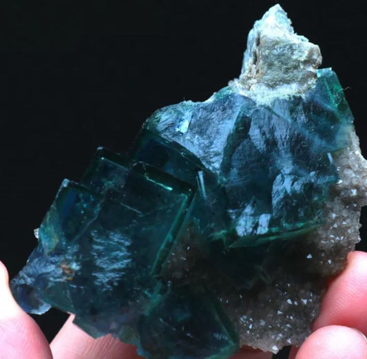 Lets learn about the formation and finding of Green Blue Window Fluorite Crystals from Brazil