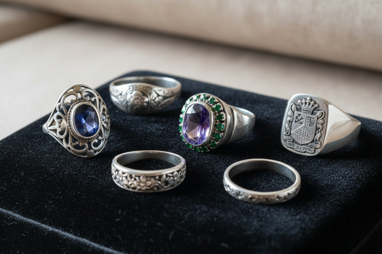 Estate 925 Sterling Silver Rings