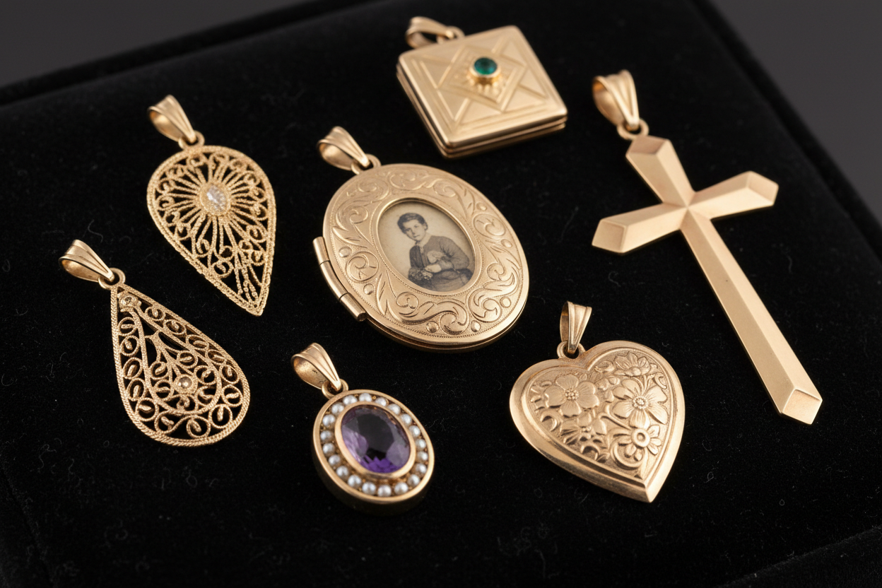 Estate 10K Pendants