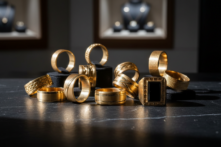 New 10K Men's Rings